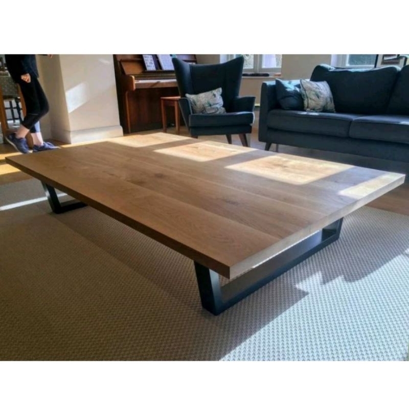 meja tamu meja lesehan meja kayu 150x60x30cm tebal papan3cm