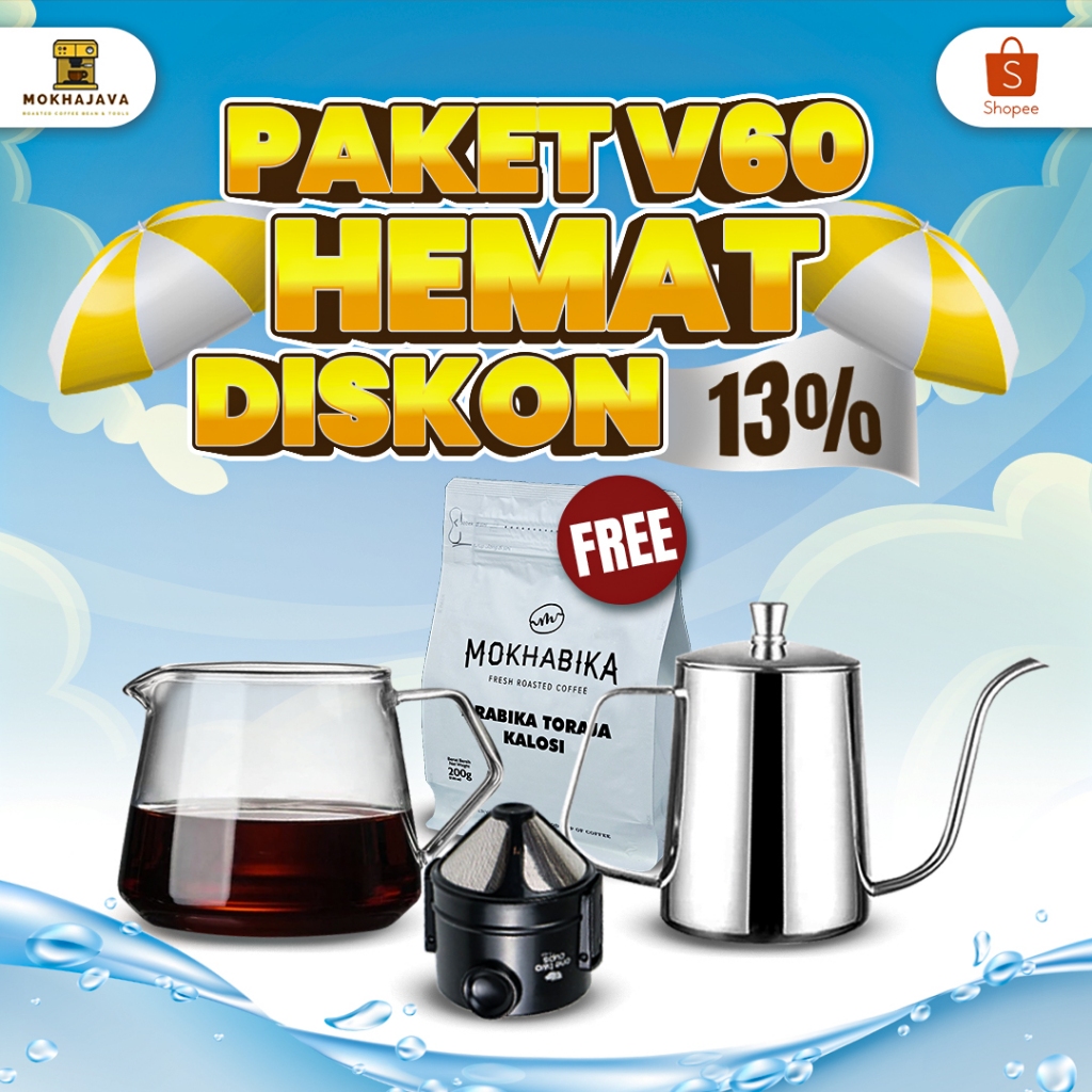 

PAKET HEMAT V60 FREE ARABIKA TORAJA KALOSI 200GR