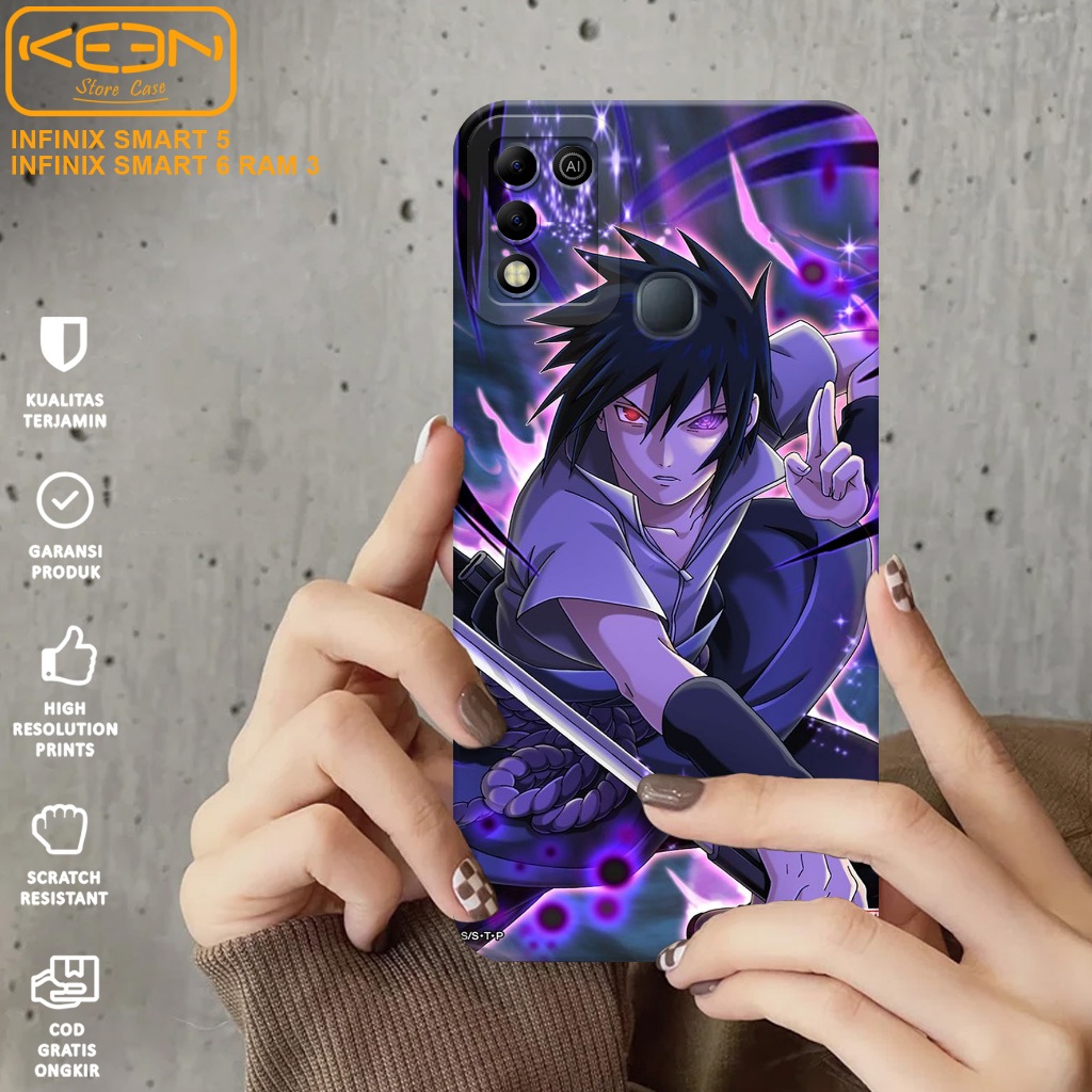 Case Infinix Smart 6 RAM 3 - Casing Hp Smart 6 RAM 3 Motif Naruto - Softcase Smart 6 RAM 3 - Softcas