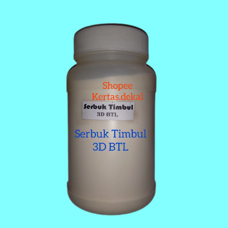 

bahan botol besar serbuk timbul 3D BTL