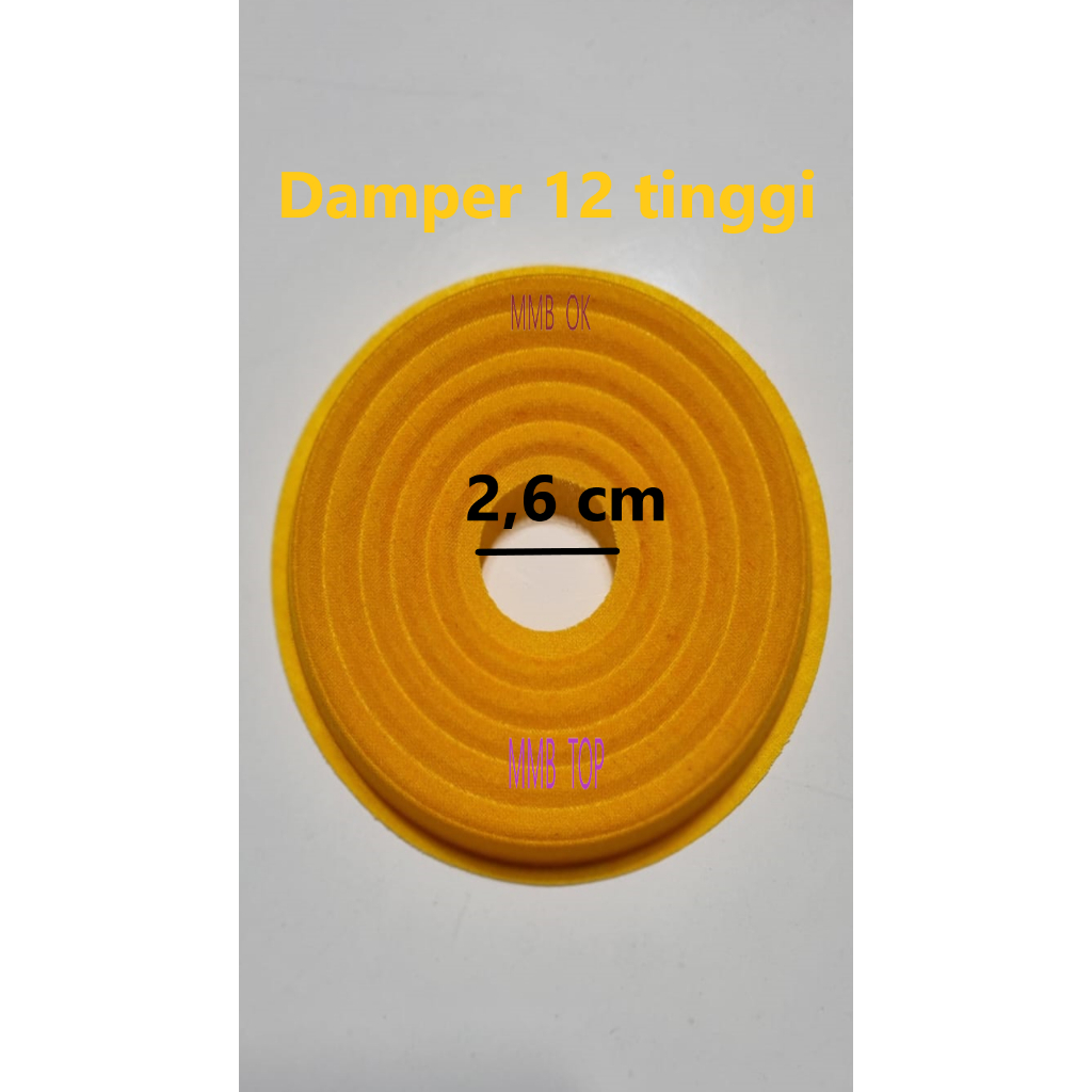 Damper Speaker 12 inch tinggi lubang kecil