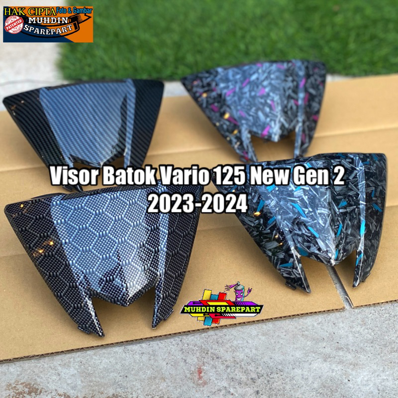 Visor Topi Batok Kepala Vario 125 New Gen 2 Carbon Celup Forged