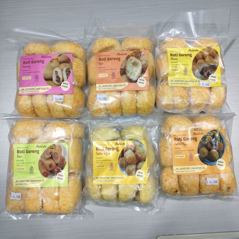 

Roti goreng mahkota isi 10pcs