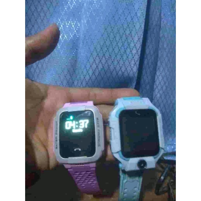 jam tangan imoo anak bekas harga borongan kondisi pink normal dan biru minus