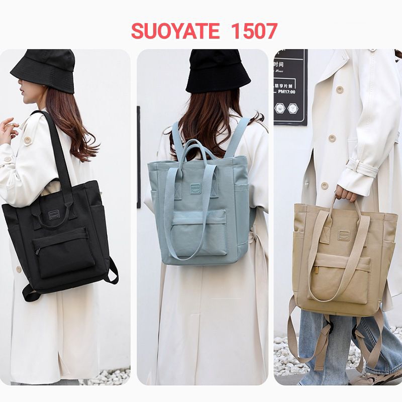 QH SUOYATE 1507 - TAS TOTE & RANSEL FASHION WANITA ANTIAIR