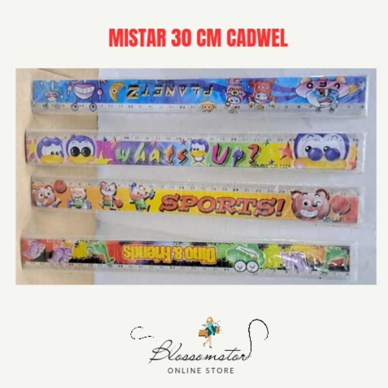 

MISTAR CADWELL 30 CM KARAKTER / PENGGARIS / RULER