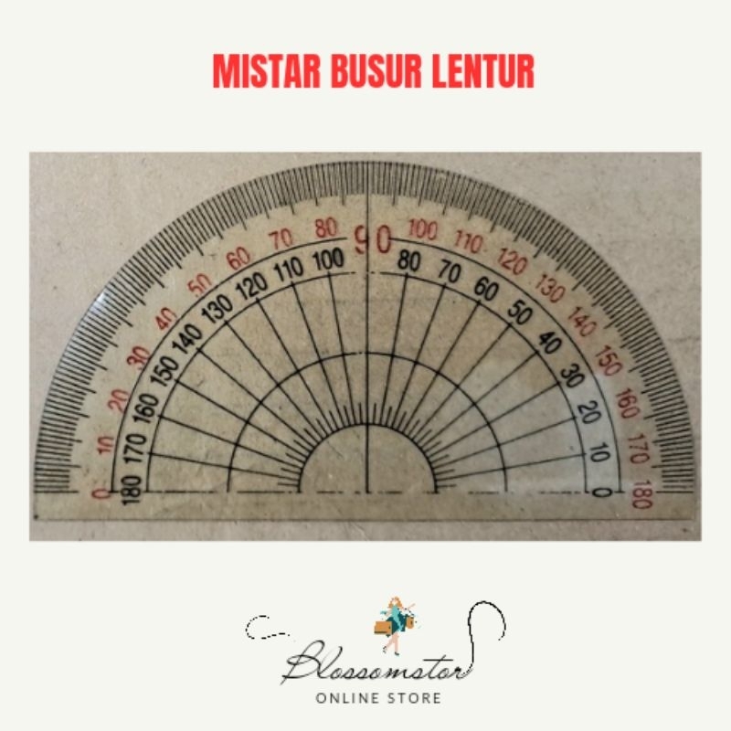 

MISTAR LENTUR BUSUR 180 DERAJAT / PENGGARIS / RULER