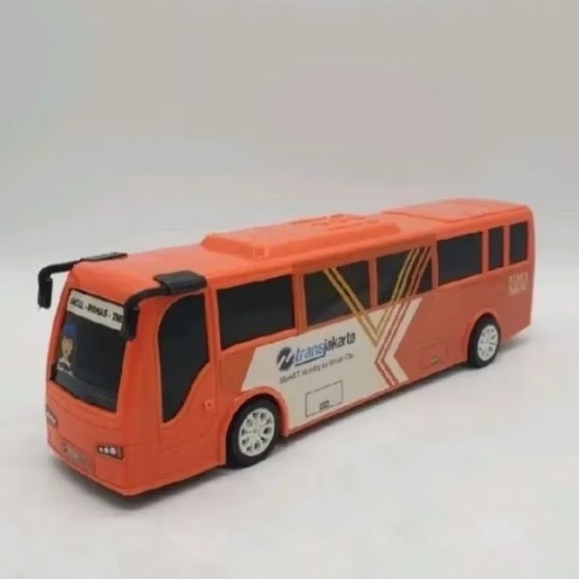 Mainan Mobil Bus Bis Transjakarta Busway 37 Cm - Mainan Mobil Bis - RKC02041-1