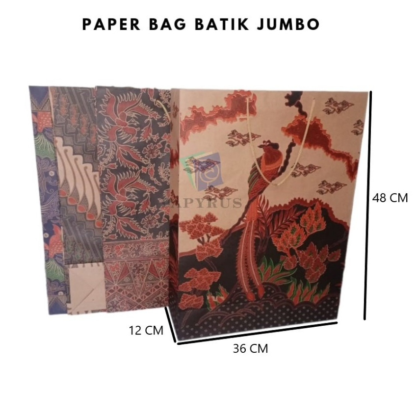 

PAPER BAG MOTIF / HAMPERS BAG / GOODIE BAG / SOUVENIR BAG / TAS KADO MOTIF / GIFT BAG / PAPER BAG BATIK JUMBO