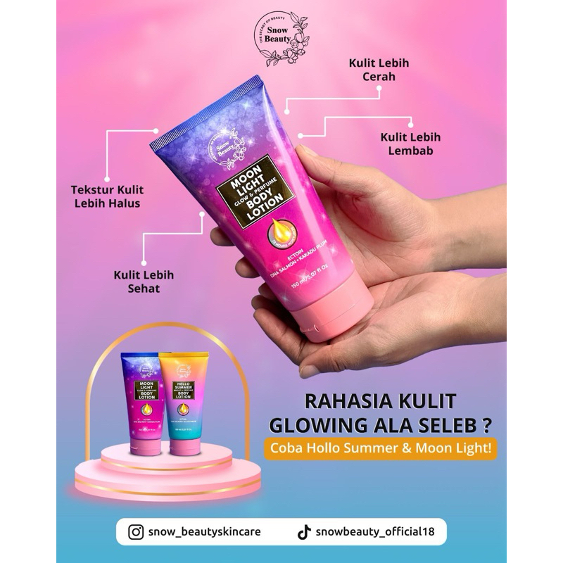 BODY LOTION SNOW BEAUTY MOON LIGHT GLOW & PERFUME 150 ML