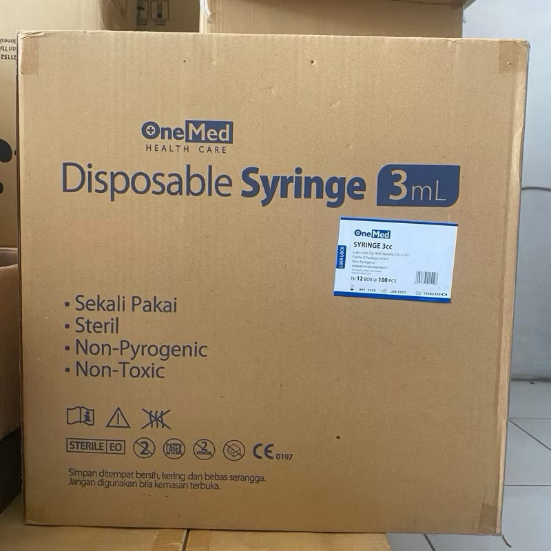 Spuit 3 cc / Speed 3 cc / Jarum suntik Onemed