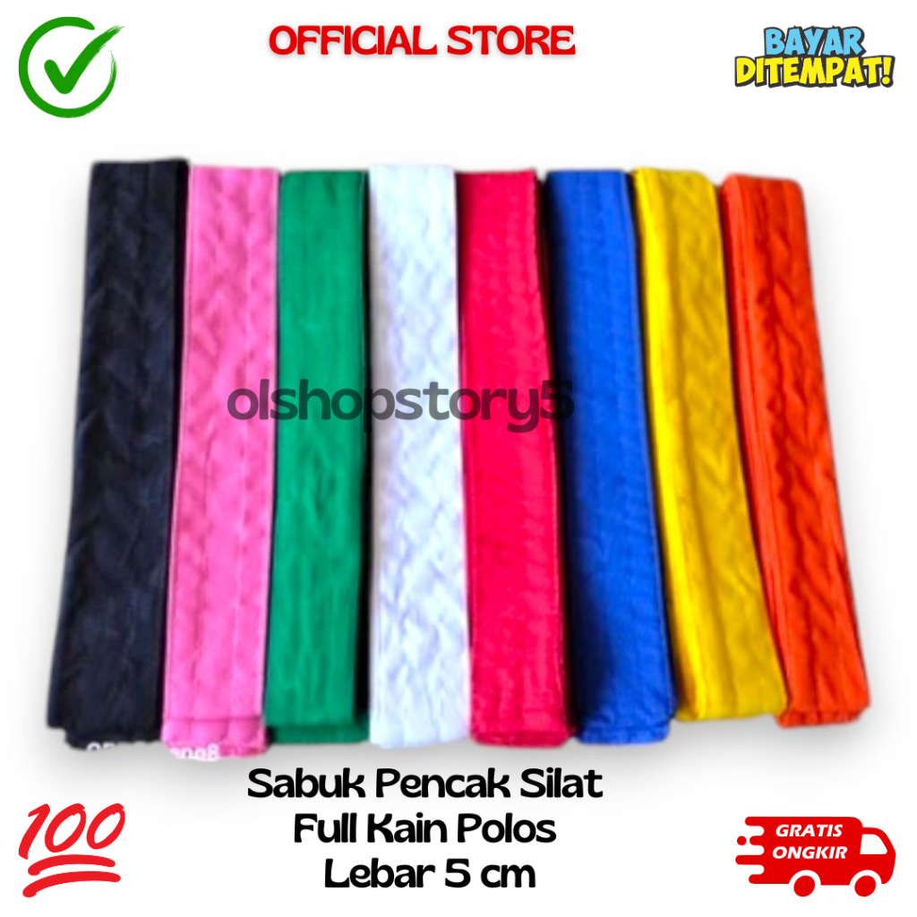 Sabuk Silat Polos Sabuk Beladiri Sabuk Latihan Siswa