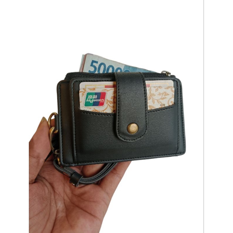 dompet id card holder dompet name tag dompet ziper rel sleting multifungsi