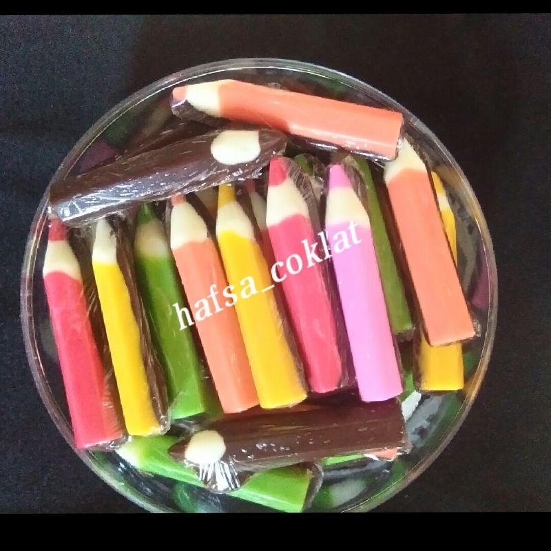 

coklat karakter pensil