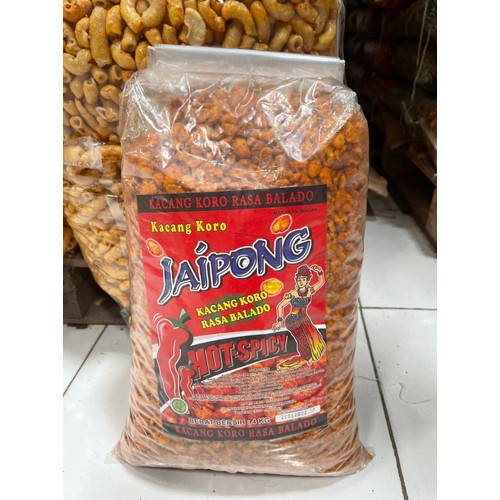 

KACANG KORO BALADO 1 BAL BERAT 4 KG / GROSIR JAIPONG KACANG KORO RASA BALADO