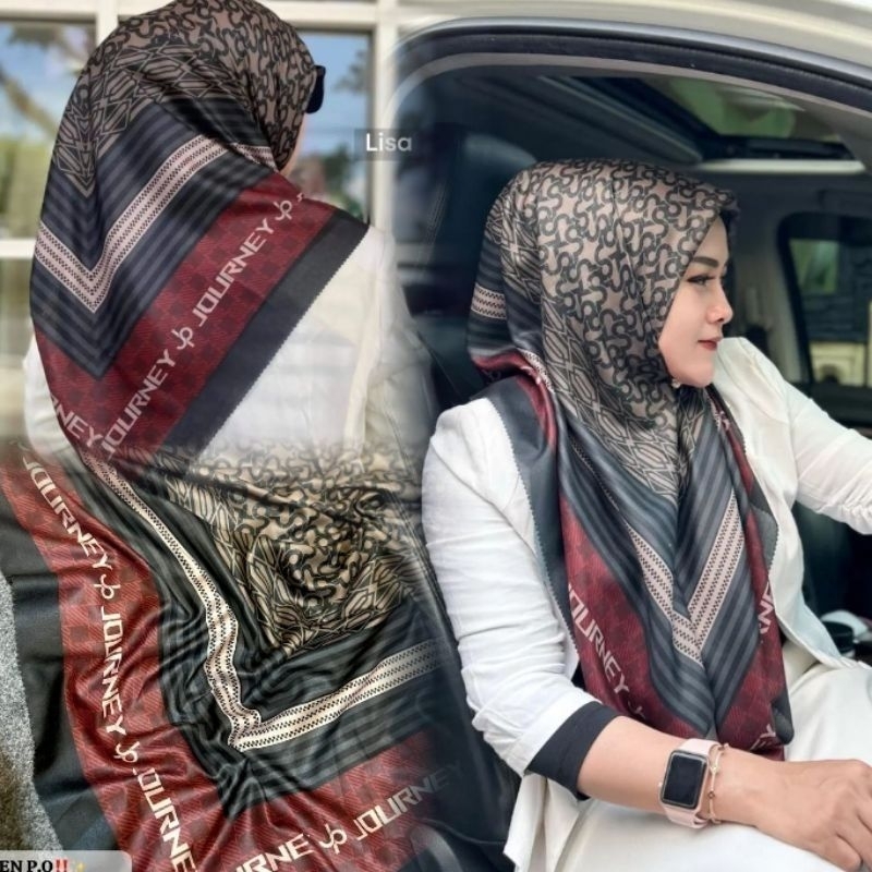 JILBAB VOAL JOURNEY KW MOTIF MARTHA MEYTA LISA MONA  SERIES JORNEY JURNEY JP KW TERBARU