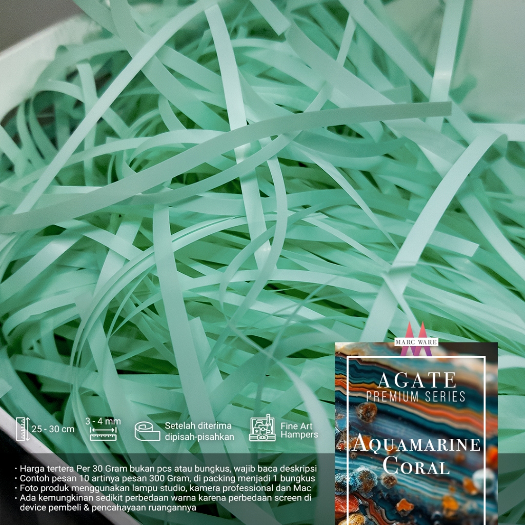 

KERTAS CACAH KERTAS SERUT PREMIUM AQUAMARINE CORAL 30 GRAM