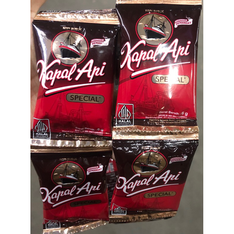 

Kopi bubuk Kapal api special 1 renceng |10 pcs*6 gr (tanpa gula)
