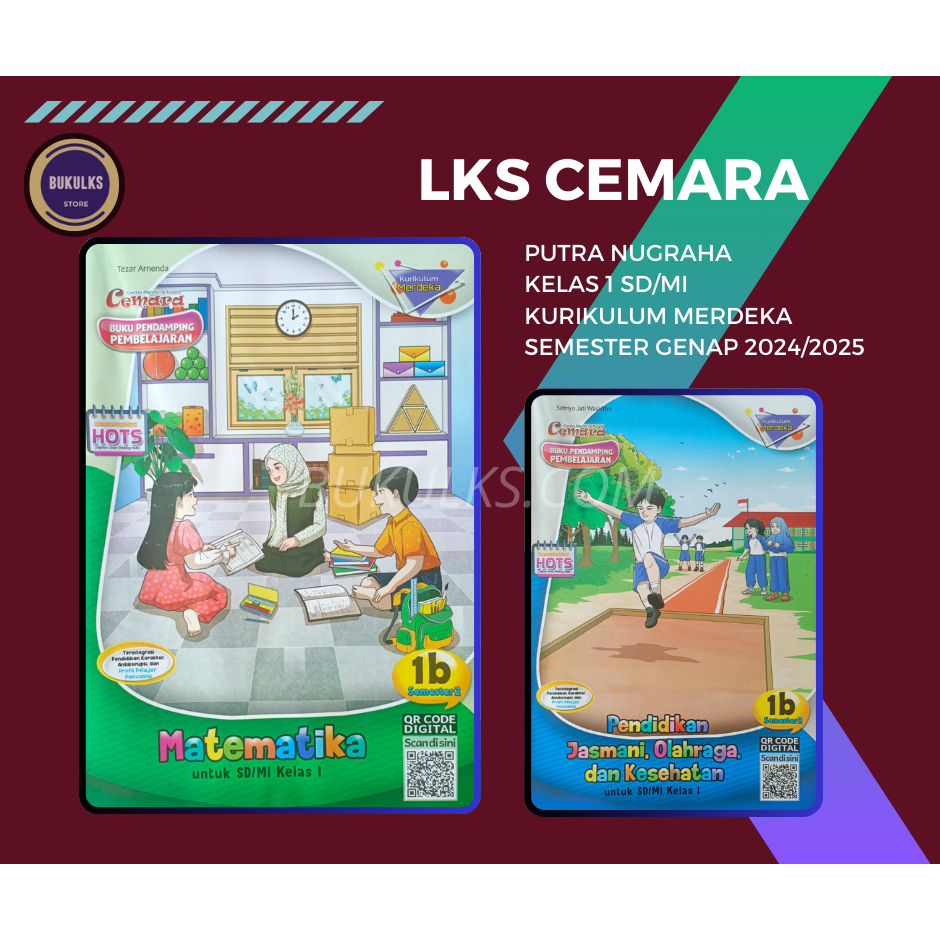 Buku LKS Putra Nugraha Cemara Mahir Zamrud SD MI Kelas 1 Merdeka Genap 2024 2025