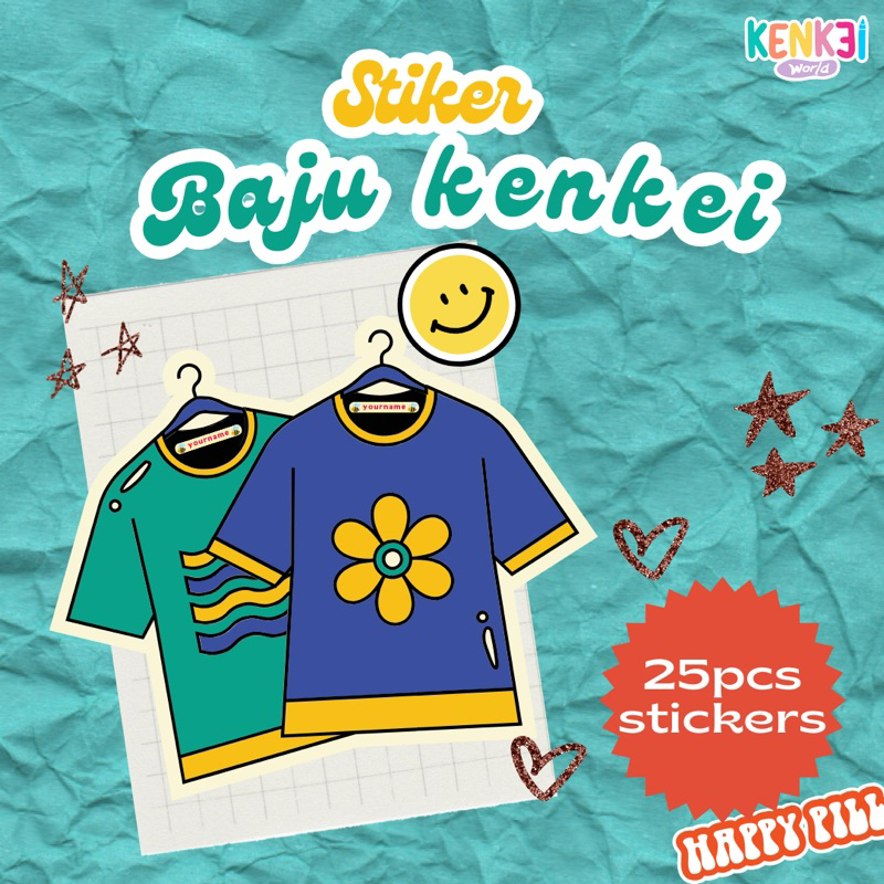 

30pcs Stiker Baju Polyflex custom