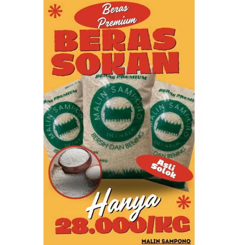 

Beras Solok Asli Premium Sokan 5kg