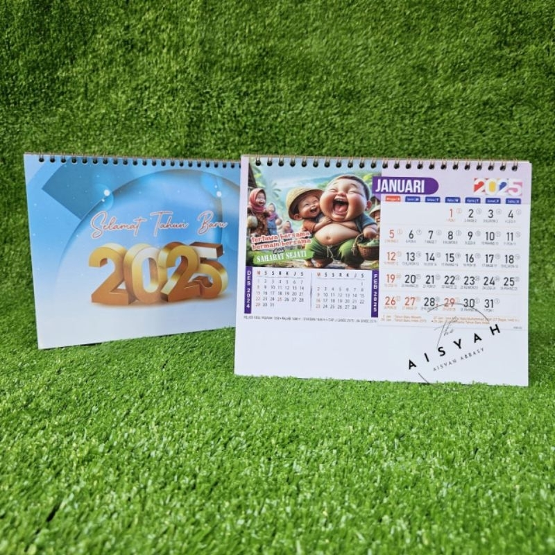 

Kalender Meja tahun 2025 motivasi karikatur km 05 ukuran 21 x 16 cm (terima castume cetak merek)