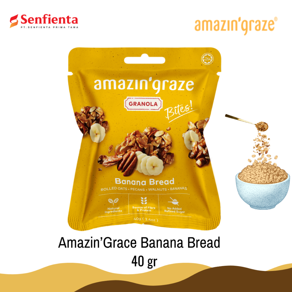 

Amazin'Graze Banana Bread Granola 40 gr