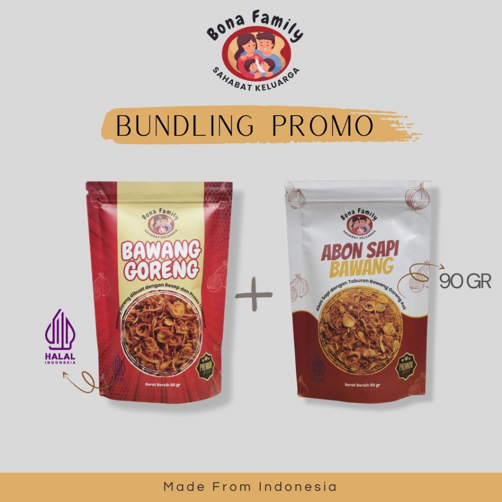 

BAWANG GORENG ORIGINAL DAN ABON SAPI PAKET PROMO Bona Family