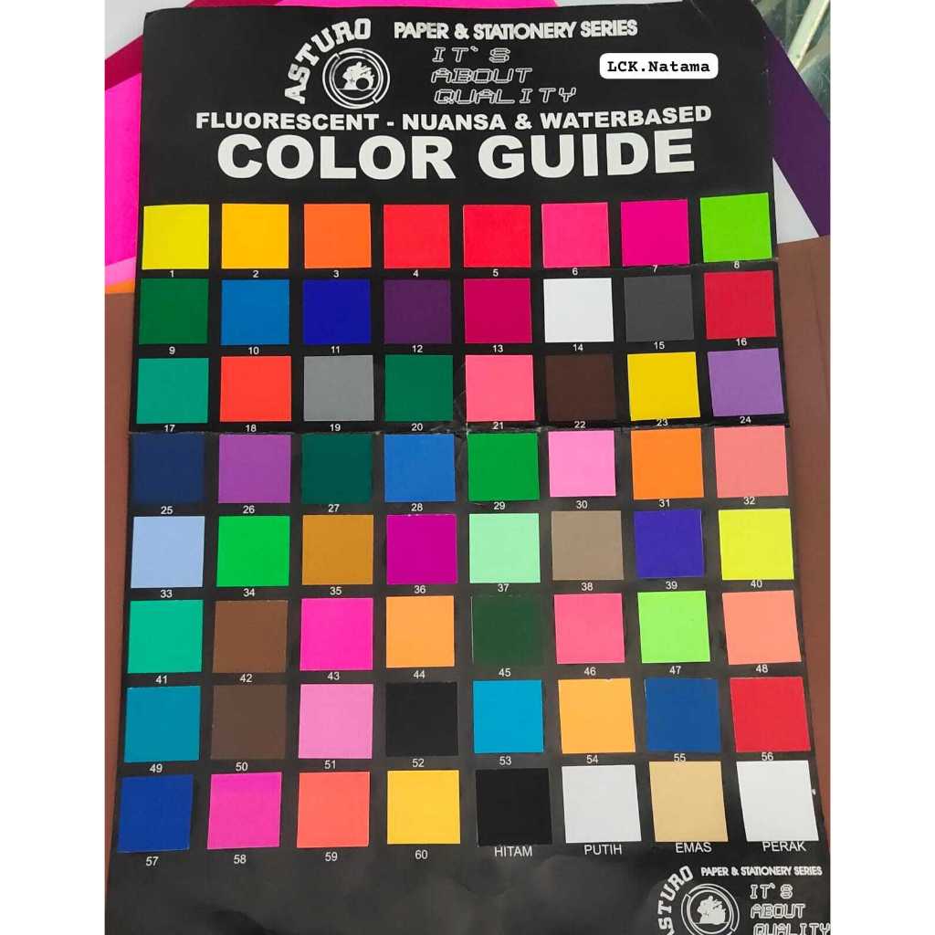 

2 of 2 Kertas ASTURO ASLI 40x60cm min.order 6 lembar bisa campur warna