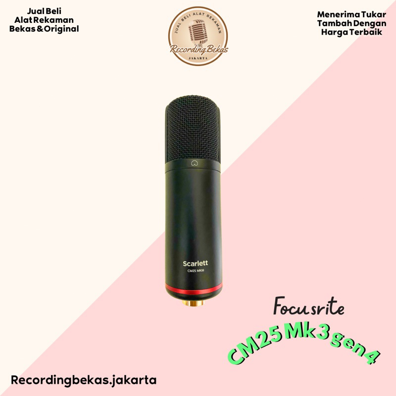 Mic codenser focusrite cm25 mk3 gen 4