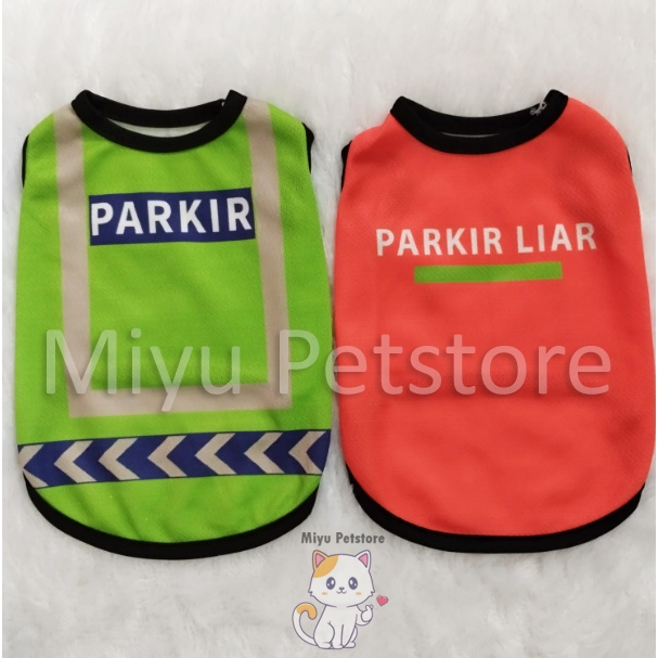 Baju Parkir Kucing Baju Anak Kucing Baju Tukang Parkir Kucing Anabul
