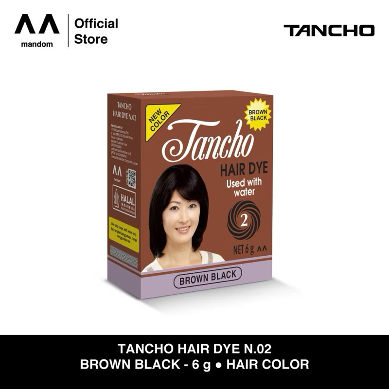 TANCHO HAIR DYE - TANCHO BUBUK HITAM KECOKLATAN 6gr
