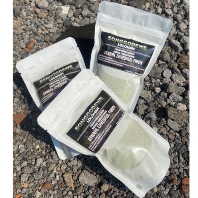 Songgodewe Lolohan Pakan Bubur Lolohan Kenari Lovebird Falk Finch Full Nutrisi