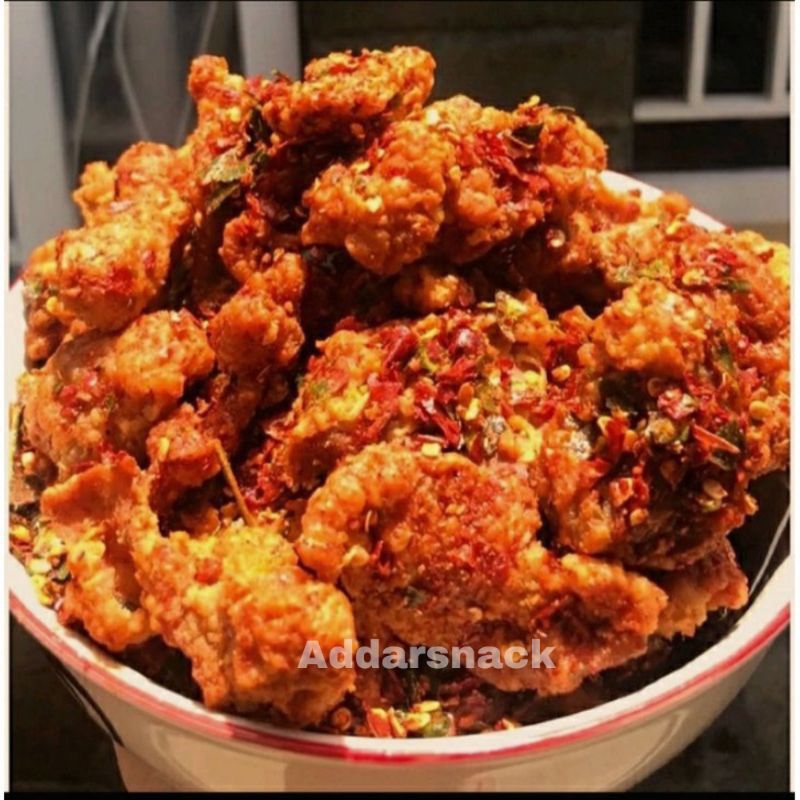 

Keripik Kulit Ayam Crispi Pedas Daun Jeruk 70grm