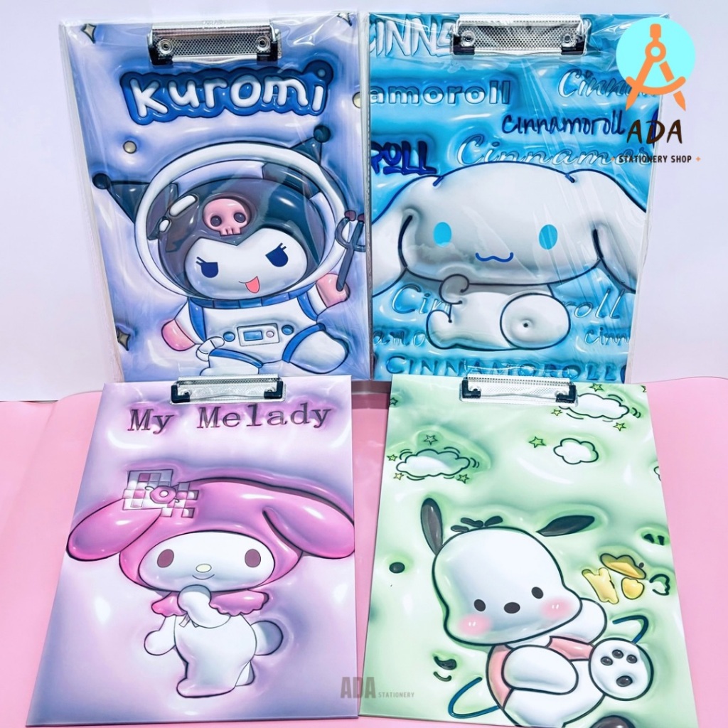 

CLIPBOARD 3D SIZE A4 /615 SANRIO 3D/PAPAN KLIP