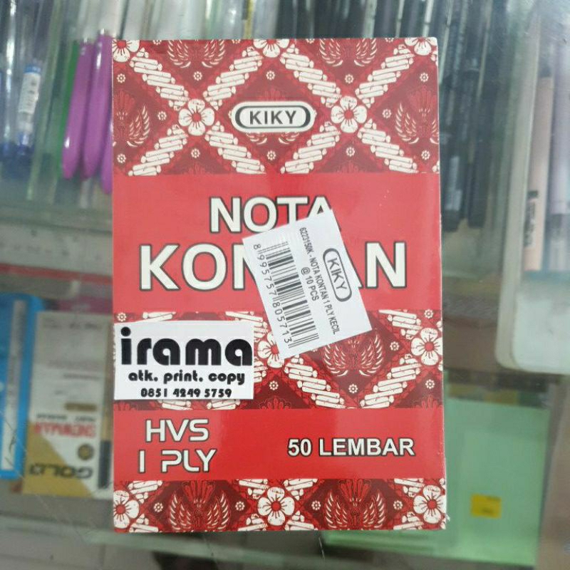 

Nota 1 Ply 50 Lembar KIKY ( 10 pcs )