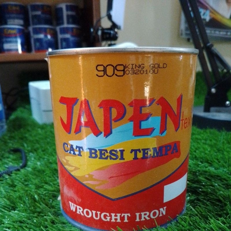 Japentex Cat Kayu dan Besi 1kg Gold Emas