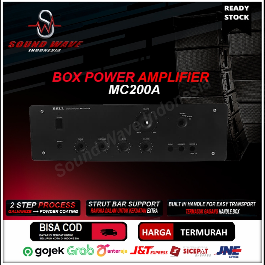 BOX POWER AMPLIFIER BELL MC200A