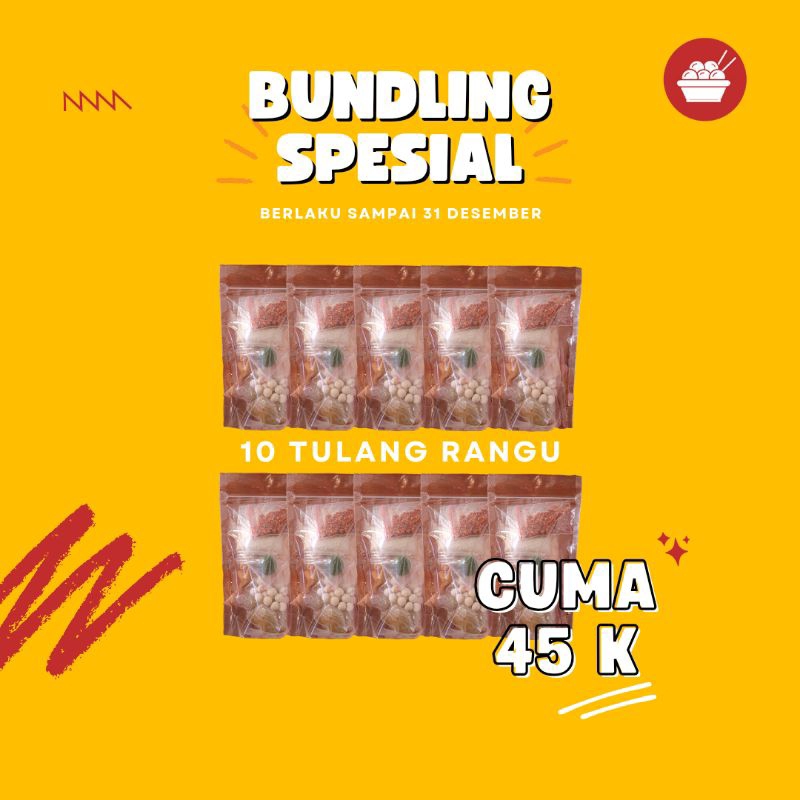 

[BUNDLING ISI 10] Baso Aci Tulang Rangu