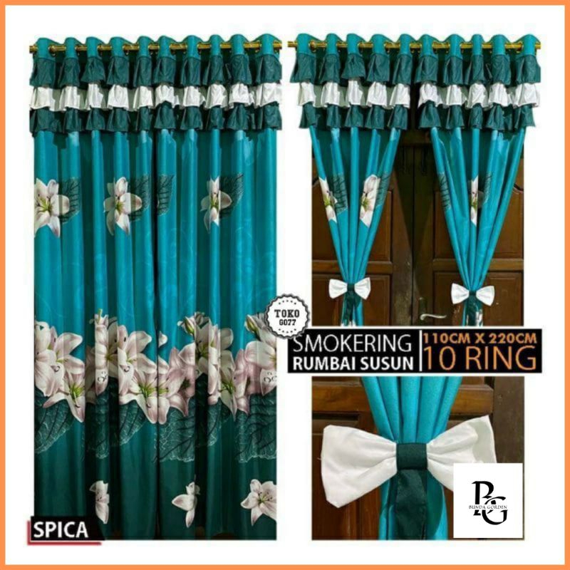 GORDEN VIRAL / GORDEN MURAH ELEGANT SUSUN PITA / GORDEN CANTIK PONI RUMBAI MOTIF SPICA