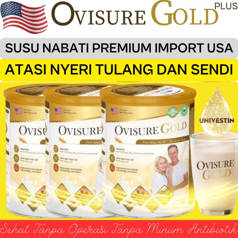 

Paket 3 Kaleng OVISURE GOLD Susu Nabati Premium Atasi Nyeri Tulang dan Sendi Terlaris di Indonesia Resmi Bpom