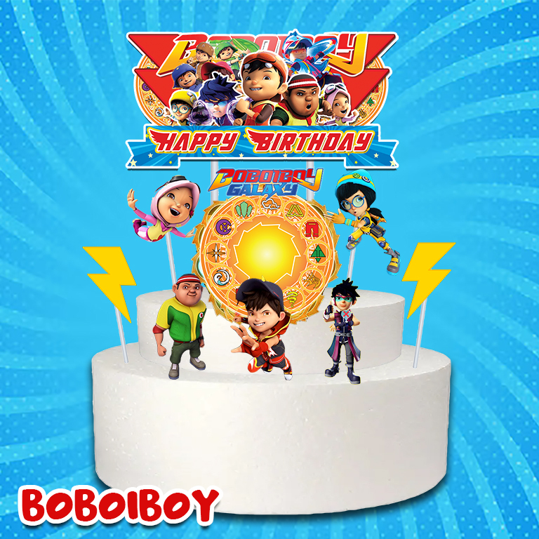 cake topper BOBOIBOY/hiasan kue ultah BOBOIBOY XTRA