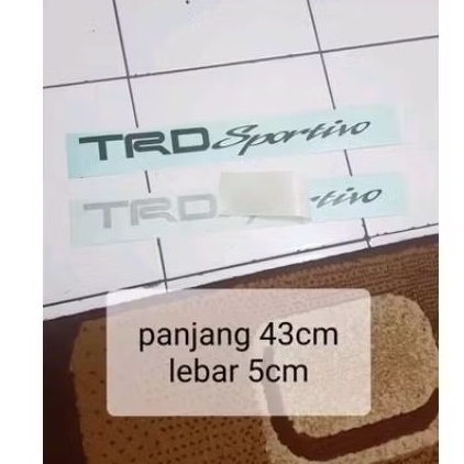 stiker trd Sportivo Yaris rush TRD original PUTIH