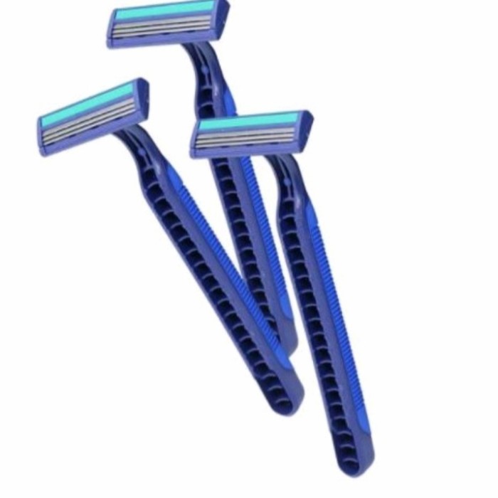 Silet cukur/alat cukur kumis dan jenggot 2 mata pisau (tanpa refil)/kemasa