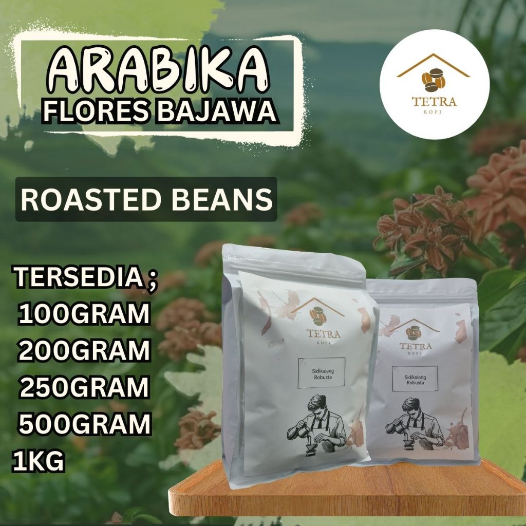 

Tetra Kopi Kopi Arabika Flores Bajawa Roasted Beans - 100gr