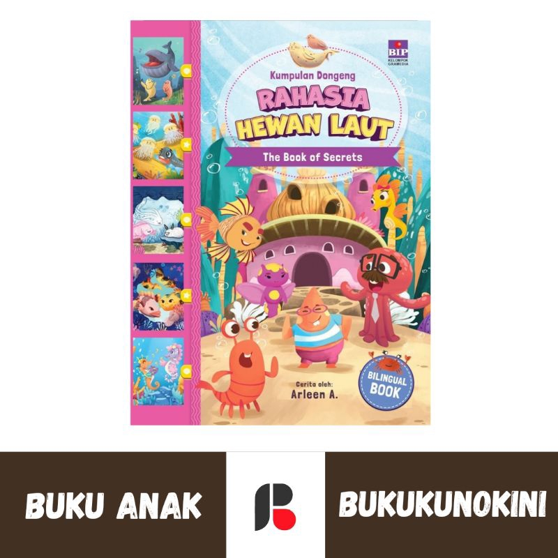 (Original, Segel) Buku Anak - Kumpulan Dongeng Rahasia Hewan Laut - Arleen A (BIP)