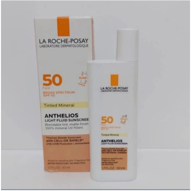 la Roche Posay anthelios SPF 50 tinted mineral light fluid sunscreen 50.ml