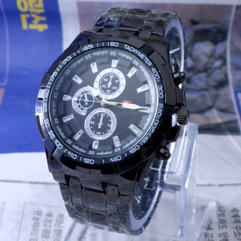 Swiss Time Jam Tangan Pria Fashion Stainless