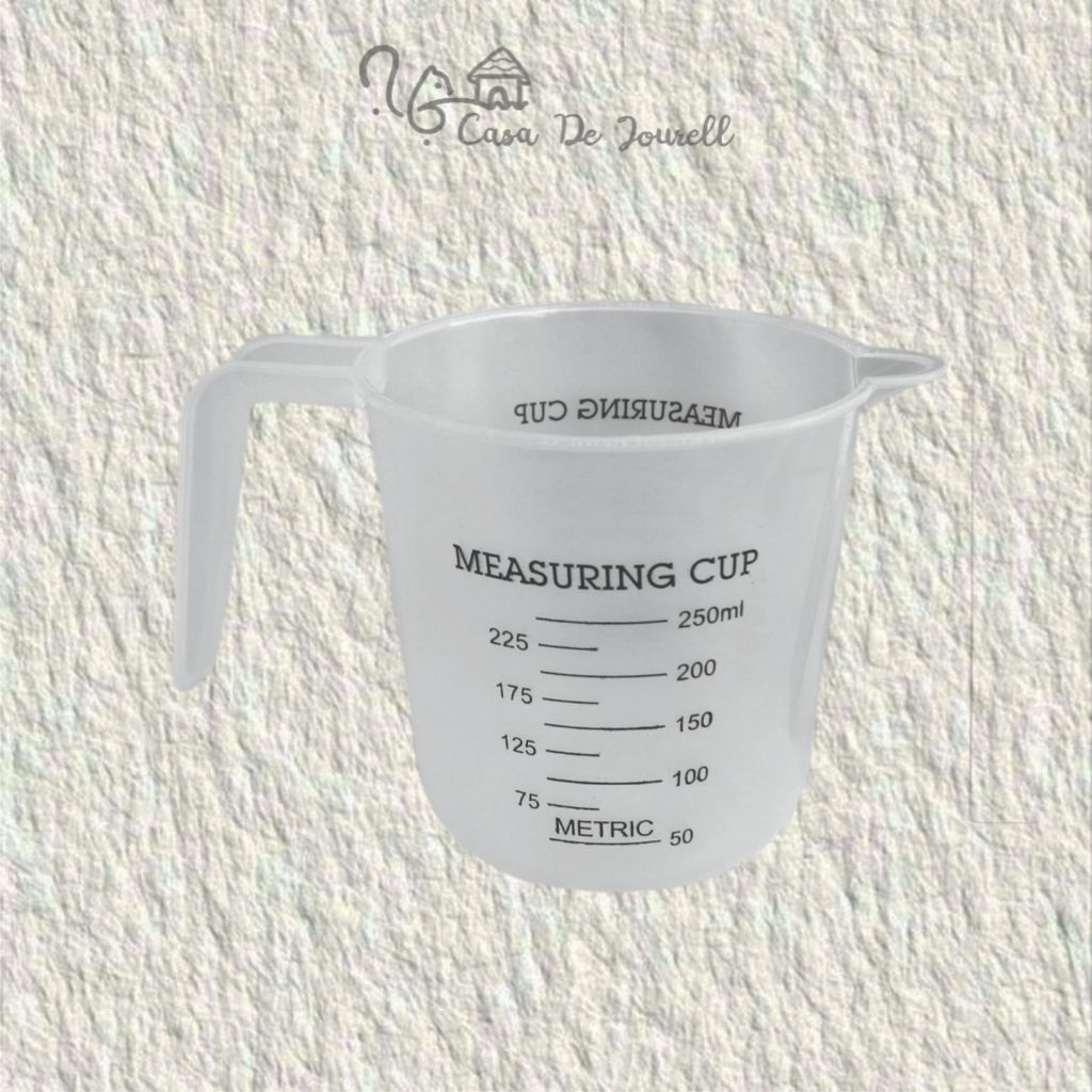 [X20-27] GLASS TAKARAN 250CC B293/Gelas Ukur 250ml/Takaran Plastik/Measuring Cup