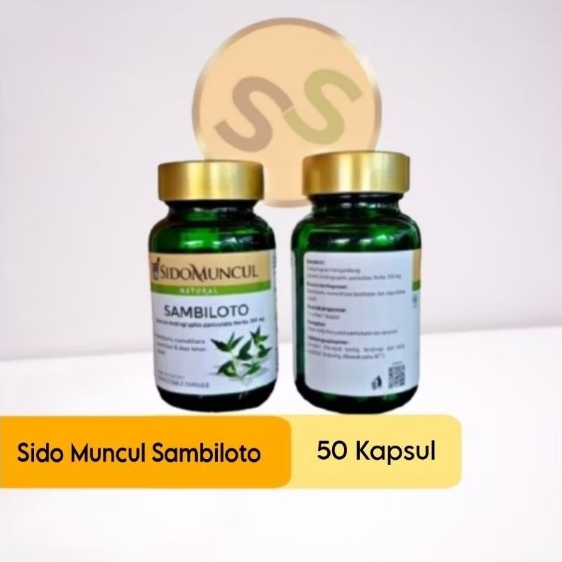 SIDO MUNCUL NATURAL EKSTRAK DAUN SAMBILOTO 50 KAPSUL
